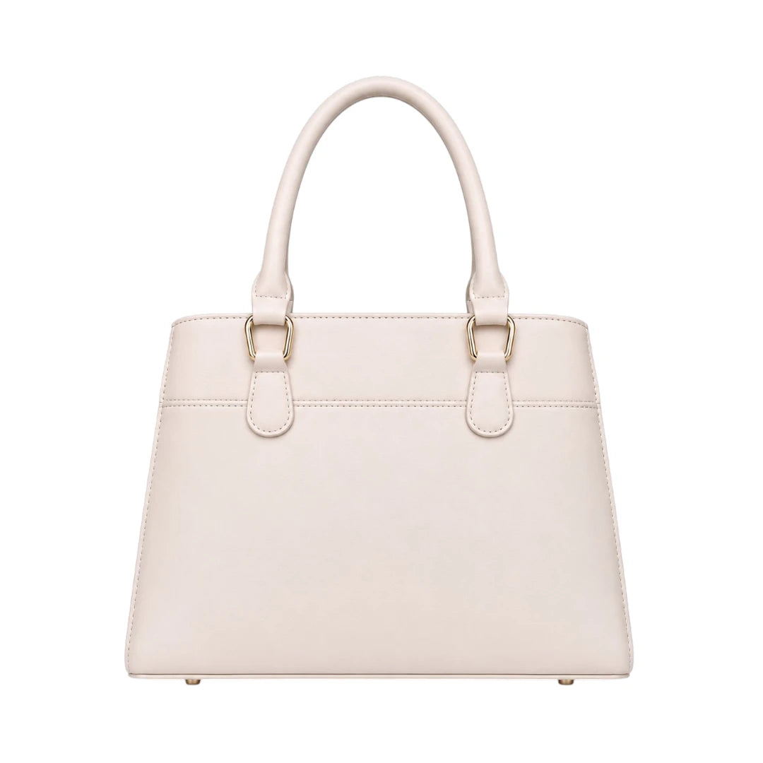 Vaset Elegant White Leather Handbag for Women