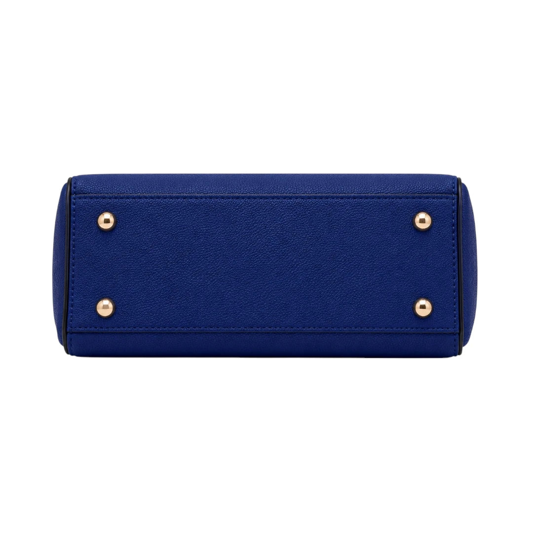 Vaset Premium Blue Leather Handbag with Luxury Charm for Women